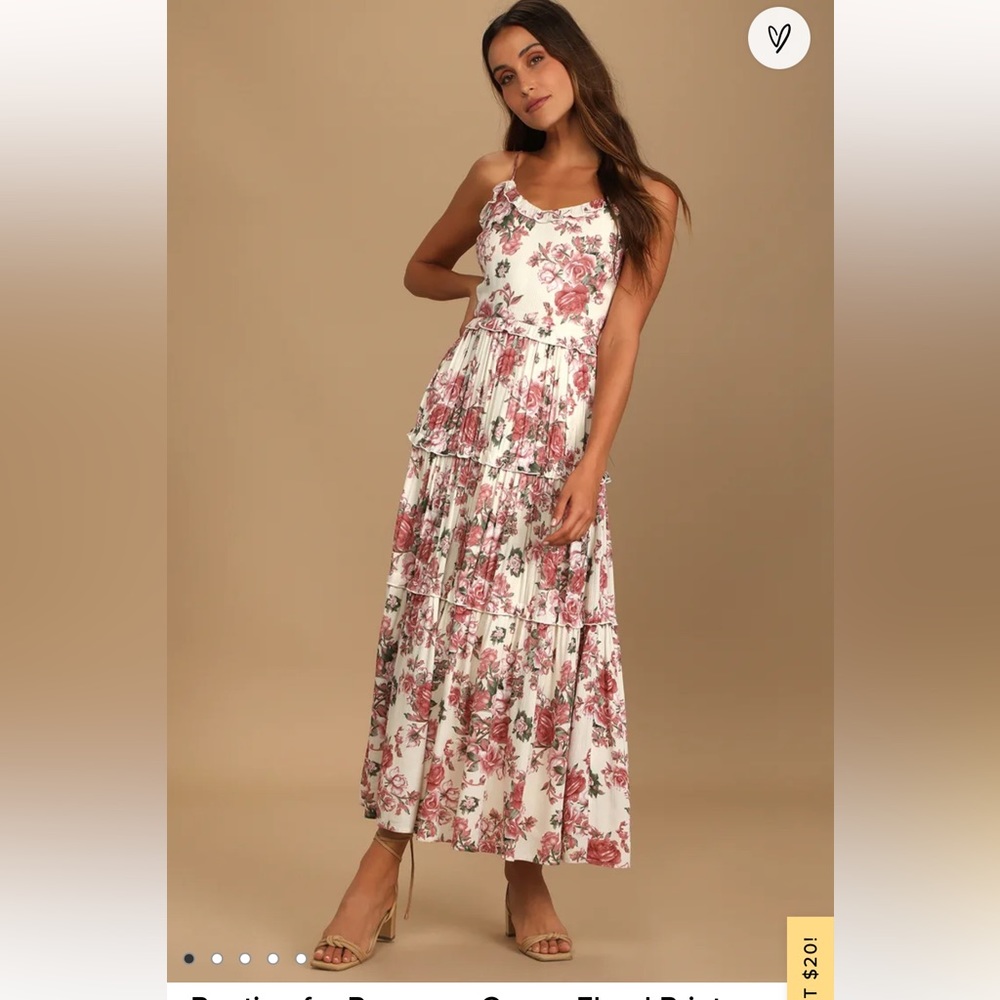 lulu’s Floral Print Maxi Dress